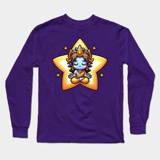 Cute Vishnu Meditating Long Sleeve T-Shirt